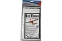 A sealed clear plastic packet containing five sheets of Deluxe Materials Eze Tissue in natural white, designed for model aircraft covering.