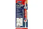 Deluxe Materials Pin Flow solvent glue applicator in its original retail packaging, featuring instructions and diagrams on a blue and red card.