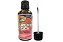 A 50ml bottle of Deluxe Materials Tricky Stick primer with an applicator brush cap removed and placed next to it.