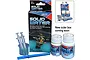 Deluxe Materials Solid Water Set 90ml kit including a display box, two bottles of resin and hardener, two syringes, a measuring cup, and a stirring stick.