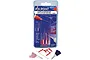 Deluxe Materials Pin Point Applicator Kit AC28 in blister packaging with various needle sizes and cleaning pins displayed below.