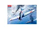 Box art for an Academy 1/48 scale A6M2b Zero Fighter model kit, featuring an aerial combat scene over the ocean.