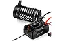 Hobbywing Ezrun MAX4 300A ESC and 70125SD 560kV sensored brushless motor combo set on a white background.