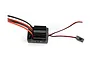 HSP 40A waterproof brushed electronic speed controller with attached wires and power switch on a white background.