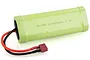 A light green 7.2V 2000mAh NiMH battery pack with a T-style connector on a white background.