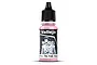 A 18ml bottle of Vallejo Model Color Light Pink matte acrylic paint with a black dropper cap, centered on a white background.
