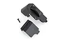 HSP main gear box cover parts in black plastic with a single mounting screw on a white background.