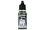 A 18ml bottle of Vallejo Model Color Splinter Green acrylic paint with a black dropper cap, centered against a white background.