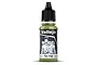 A bottle of Vallejo Model Color paint in Green, SKU 70.758, featuring a soldier graphic on the label and a black dropper cap.