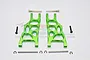 GPM Green Aluminium Front Lower Suspension Arms 2Pcs CRA055-G