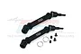 Two black GPM Racing CVD driveshafts for RC cars, shown with included screws and rings against a white background.