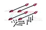 GPM Suspension Travel Limit Strap Set - Red LMTM1213/SP-R