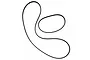 Yeah Racing Drive Belt Set 2Pcs YKDF-008BK