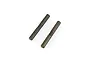 Two cylindrical metal hinge pins for RC cars, shown against a plain white background.