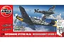 Airfix 1/72 scale Supermarine Spitfire Mk.Vc and Messerschmitt Bf109F-4 Dogfight Double model kit box art showing the two aircraft in aerial combat.