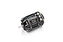 Hobbywing XeRun V10 G4R 13.5T sensored brushless motor in black with gold accents, shown from a side angle on a white background.