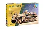 Italeri 1/72 scale Sd. Kfz. 250/3 APC plastic model kit box showing artwork of the armoured vehicle with crew figures.