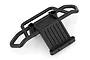 A black plastic rear bumper spare part for an HSP RC truck, shown from a high angle against a white background.