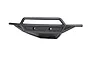 A black tubular front bumper for a Traxxas RC vehicle, featuring a minimalist design with mounting holes.