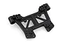A black plastic RC shock tower spare part for HSP vehicles, featuring multiple mounting holes and a triangular support structure.