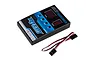 Reedy Power BL2 Program Card with a black plastic casing, blue control panel, digital display, and a three-wire servo-style connector cable.