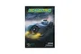 Front cover of the 2024 Scalextric catalogue featuring a Batmobile on a dark, rocky background.