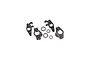 Traxxas Caster & Steering Blocks (C-Hubs) w/ 20x32x7mm & 15x24x5mm Bearings 8Pcs 7836X