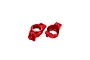 Traxxas Red Aluminium Caster Blocks (C-Hubs) 2Pcs 7832-RED