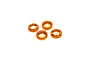 Traxxas Orange Aluminium GTX Shock Adjusting Nuts w/ O-Rings 7767-ORNG