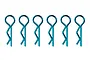 Team Associated Blue Short Body Clips 6Pcs 1736