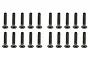 Team Associated 3x16mm Countersunk Head Fine Thread Screws 10Pcs 25204