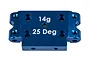Factory Team Blue Aluminium (25 Degree) Front Bulkhead 72006