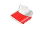 A red and silver foam battery hatch replacement part for an E-Flite RC airplane.
