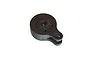 ARRMA 25T servo horn with built-in servo saver, featuring a black plastic molded design with the ARRMA logo embossed on the top surface.