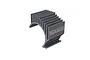 ARRMA Aluminium Motor Heatsink Type B featuring a grey textured finish and the ARRMA logo embossed on the side.