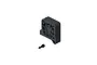 ARRMA motor cooling fan and mount assembly with a single black mounting screw on a white background.