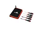 Dynamite 5-piece competition hex and nut driver set with a black and red zippered storage case on a white background.