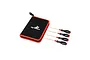 Dynamite Imperial Hex Driver Wrench Set with four drivers and a black and red zippered storage case.