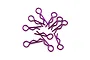 Yeah Racing Purple Steel Body Clips 10Pcs YA-0594PP
