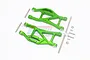 GPM Green Aluminium Front/Rear Lower Suspension Arms 2Pcs w/ Suspension Pins TXMS055F/R-G