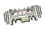 GPM Grey Silver Aluminium Gear Box Skid Plate Set TRX4038BA-GS