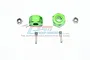 GPM Green Aluminium 14mm Hex Adapters (9mm Thick) 2Pcs MAG010/9MM-G