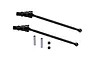 GPM Medium Carbon Steel CVD Driveshafts 2Pcs TXM8170C-BK