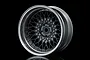 MST 1.9" 501 Off-Set Changeable Flat Silver/Silver Black Rims 4pcs 832104SBK