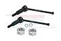 GPM Carbon Steel Front CVD Driveshafts 2Pcs w/ Silver Aluminium Wheel Hexes MGG048FS-S