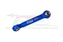 A blue anodized aluminium steering linkage rod by GPM Racing with metal pivot ball inserts, shown against a white background with a faint watermark.