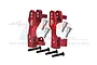 GPM Red Aluminium Steering Hub Carriers (C-Hubs) 2Pcs SLA019N-R