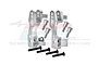 GPM Silver Aluminium Steering Hub Carriers (C-Hubs) 2Pcs SLA019N-S