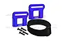 GPM Blue Aluminium Battery Hold Down Retainer Set TS0126-B