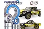 Plaig RC bearing kit for Losi Tenacity TT Pro featuring various metal ball bearings and images of the Losi RC truck.